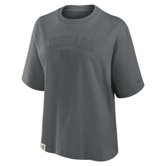 Jacksonville Jaguars Women's Glory Arch Boxy T-Shirt Charcoal