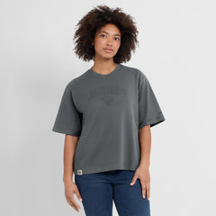 Jacksonville Jaguars Women's Glory Arch Boxy T-Shirt Charcoal