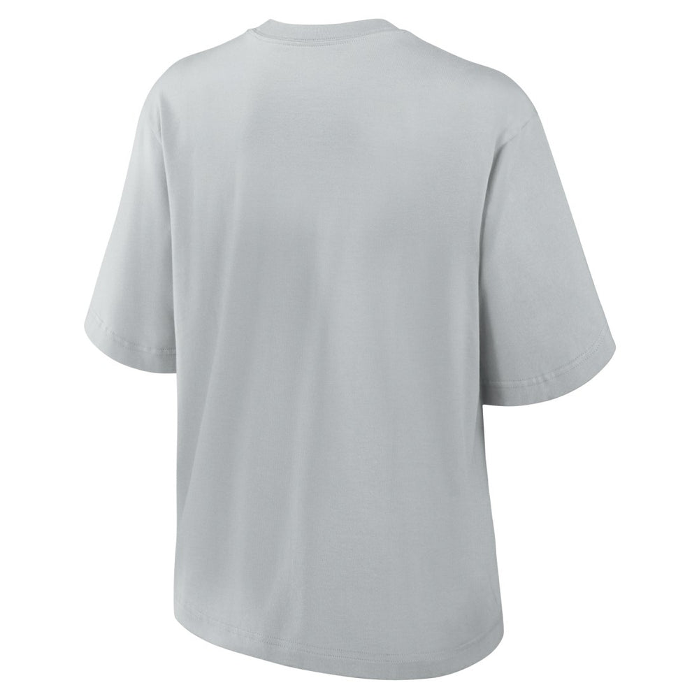 Detroit Lions Women's Glory Arch Boxy T-Shirt Gray