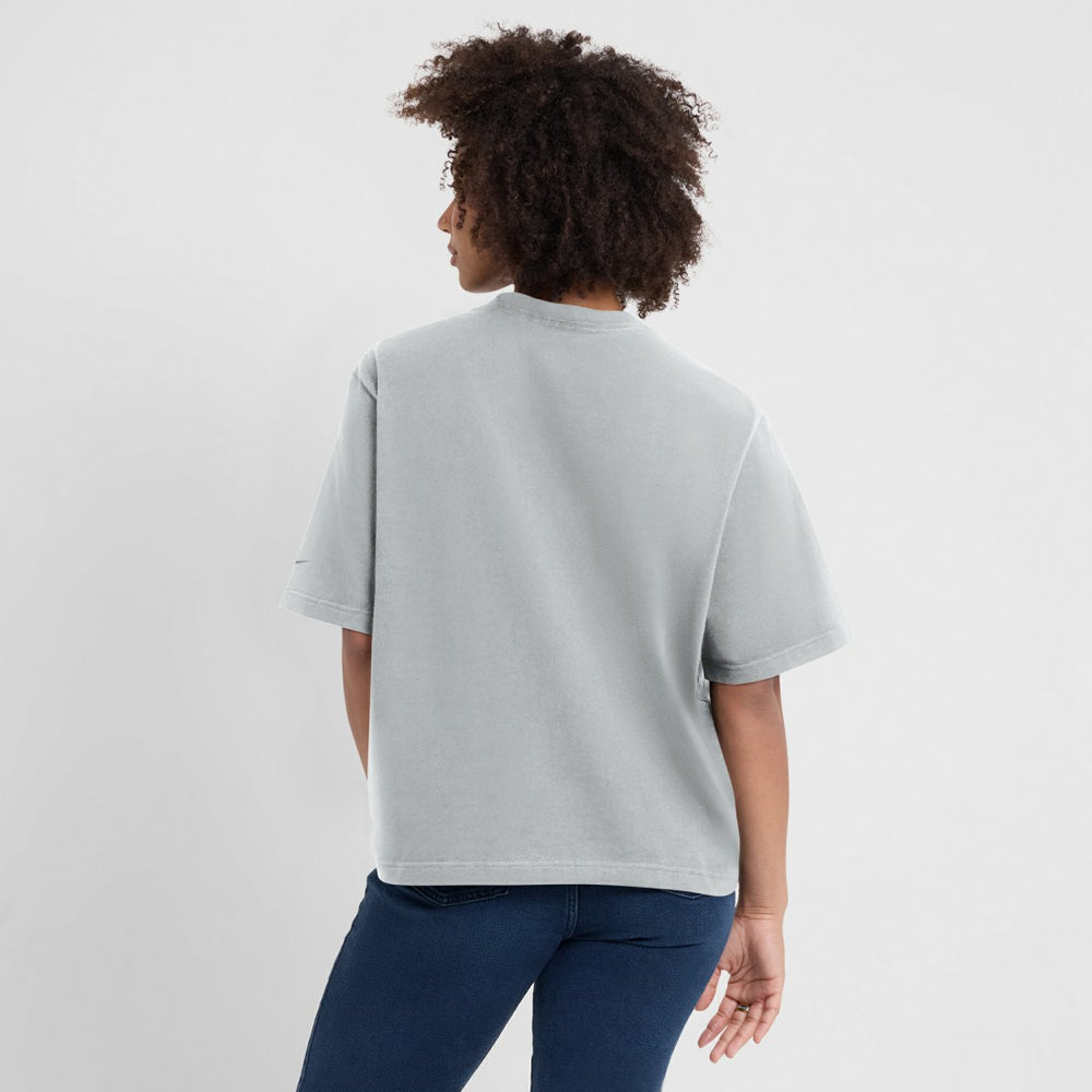 Detroit Lions Women's Glory Arch Boxy T-Shirt Gray