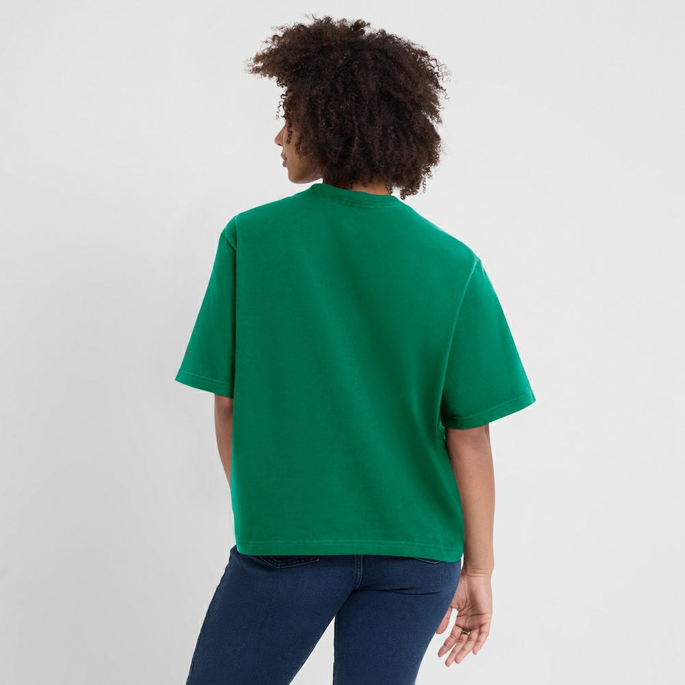 New York Jets Women's Glory Arch Boxy T-Shirt Green