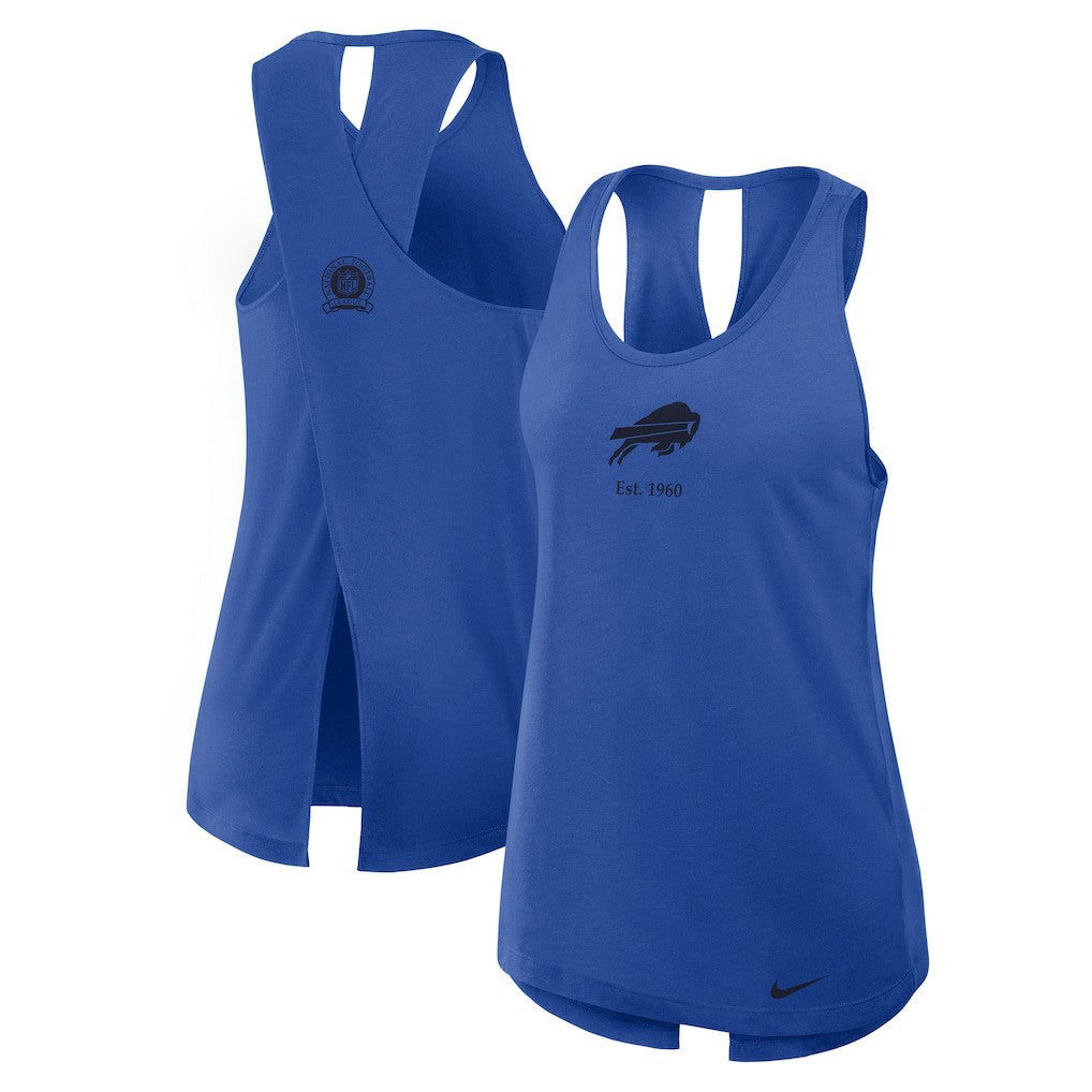 Buffalo Bills Women's Glory Open-Back Crisscross Dri-FIT Tank Top Royal