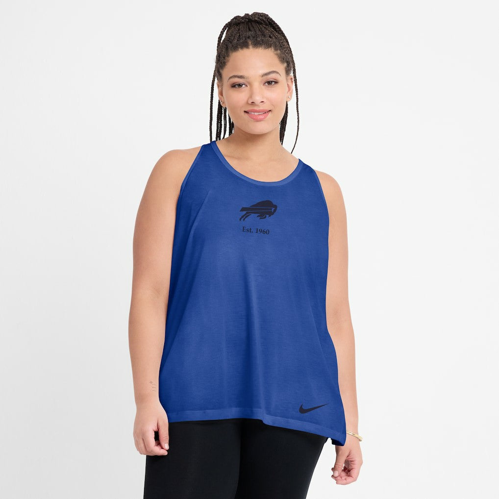 Buffalo Bills Women's Glory Open-Back Crisscross Dri-FIT Tank Top Royal