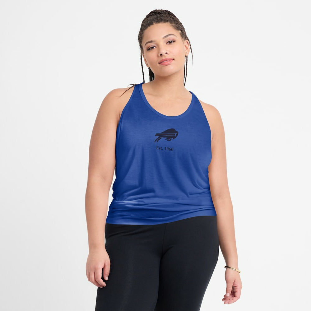 Buffalo Bills Women's Glory Open-Back Crisscross Dri-FIT Tank Top Royal