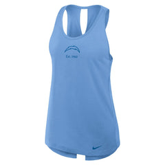 Los Angeles Chargers Women's Glory Open-Back Crisscross Dri-FIT Tank Top Powder Blue