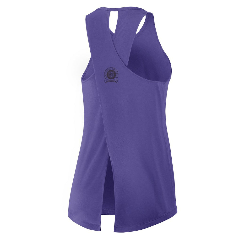 Minnesota Vikings Women's Glory Open-Back Crisscross Dri-FIT Tank Top Purple
