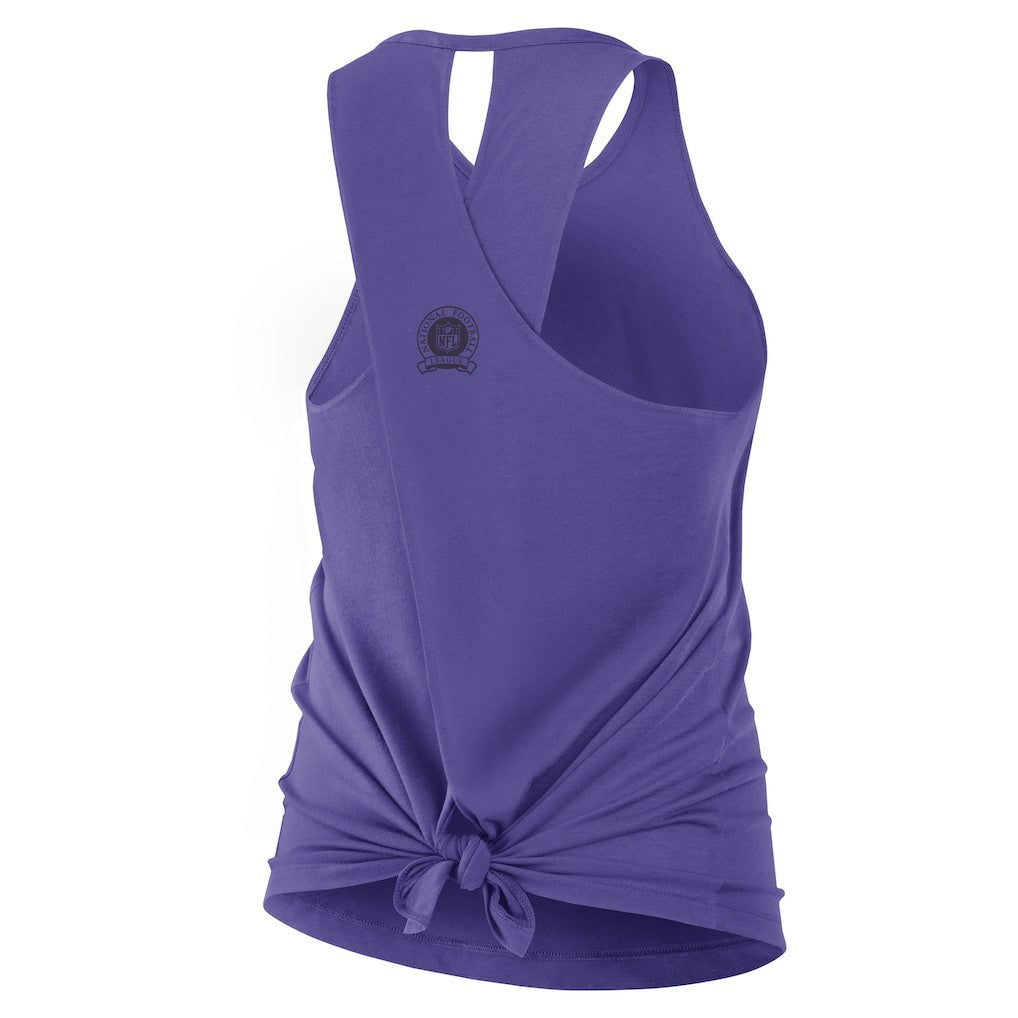 Minnesota Vikings Women's Glory Open-Back Crisscross Dri-FIT Tank Top Purple