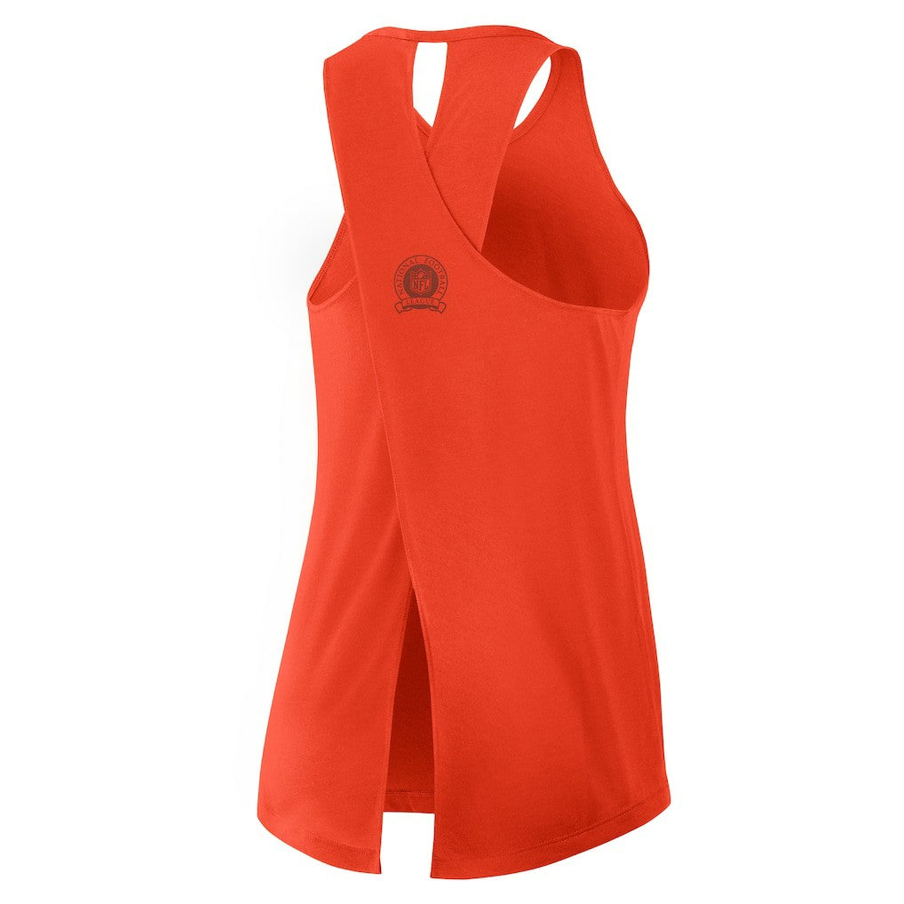 Chicago Bears Women's Glory Open-Back Crisscross Dri-FIT Tank Top Orange