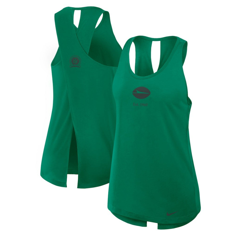 New York Jets Women's Glory Open-Back Crisscross Dri-FIT Tank Top Green