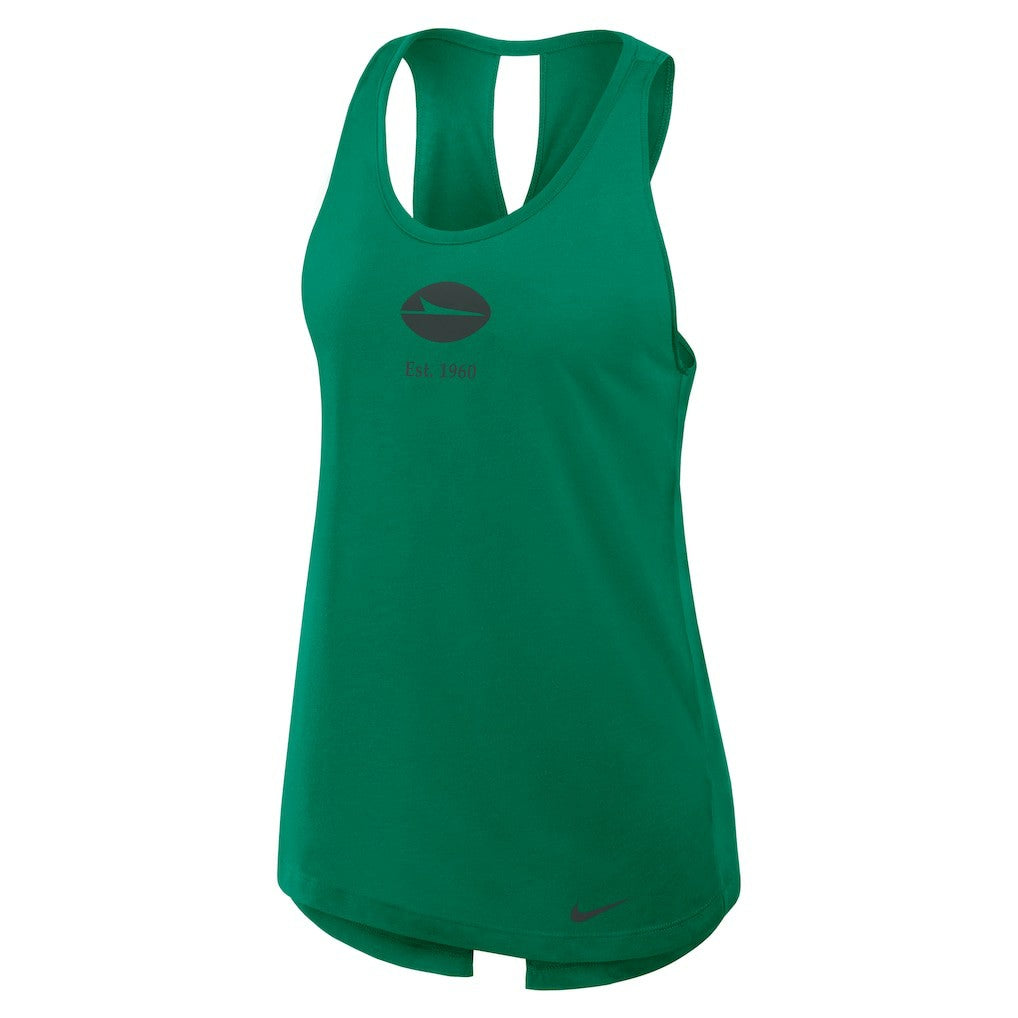 New York Jets Women's Glory Open-Back Crisscross Dri-FIT Tank Top Green