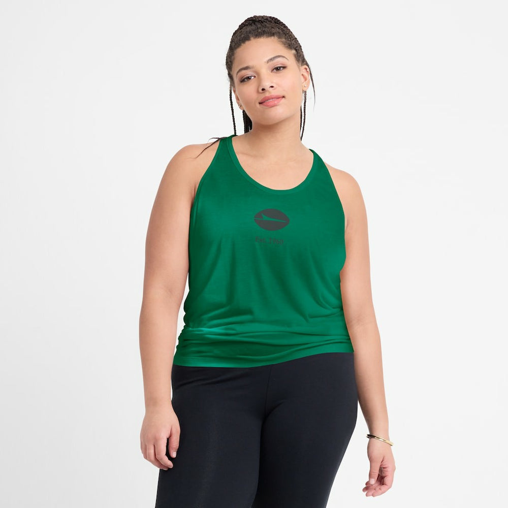 New York Jets Women's Glory Open-Back Crisscross Dri-FIT Tank Top Green