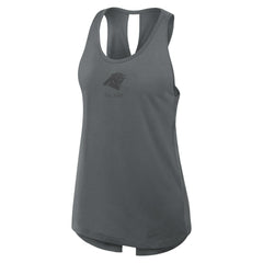 Carolina Panthers Women's Glory Open-Back Crisscross Dri-FIT Tank Top Charcoal
