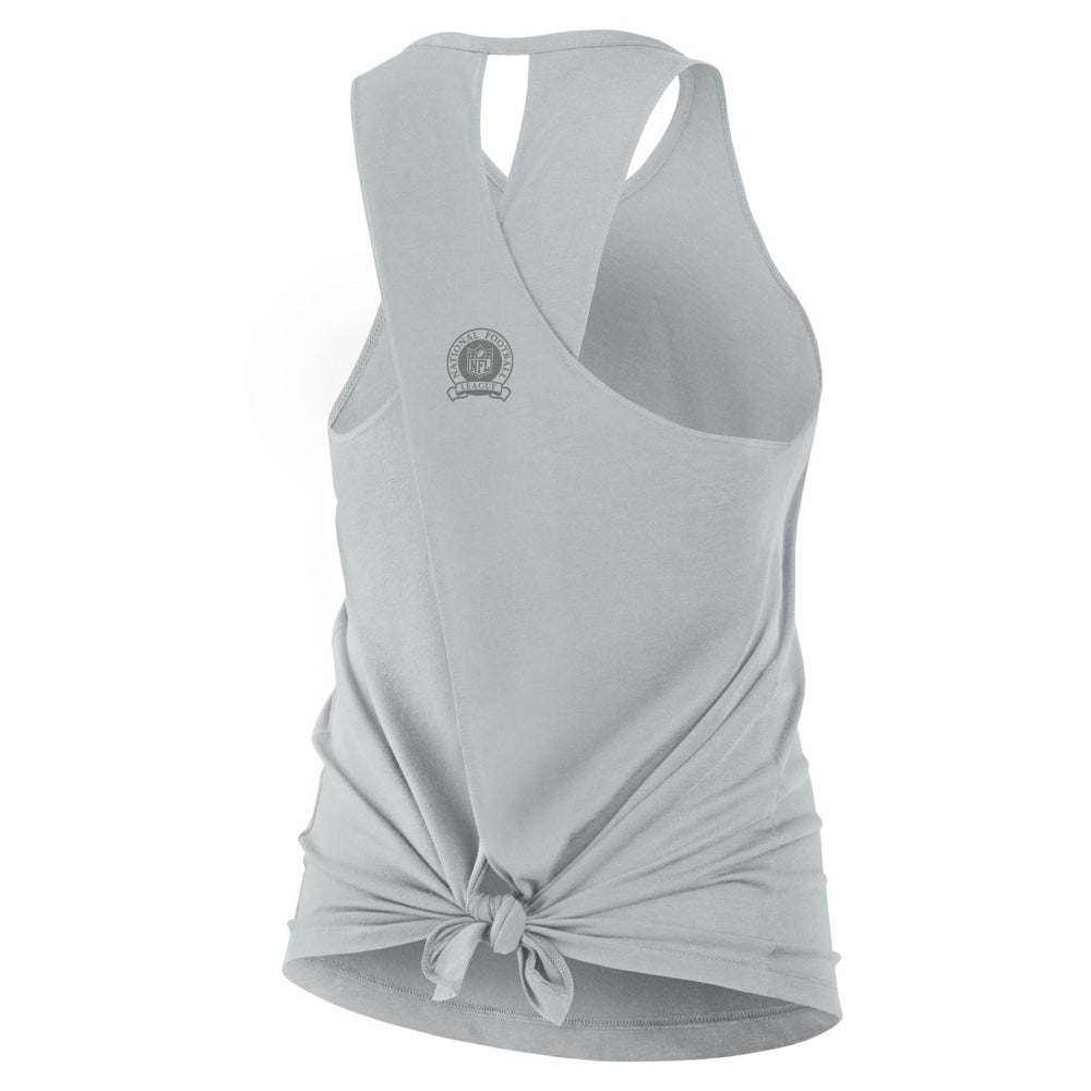 Detroit Lions Women's Glory Open-Back Crisscross Dri-FIT Tank Top Gray