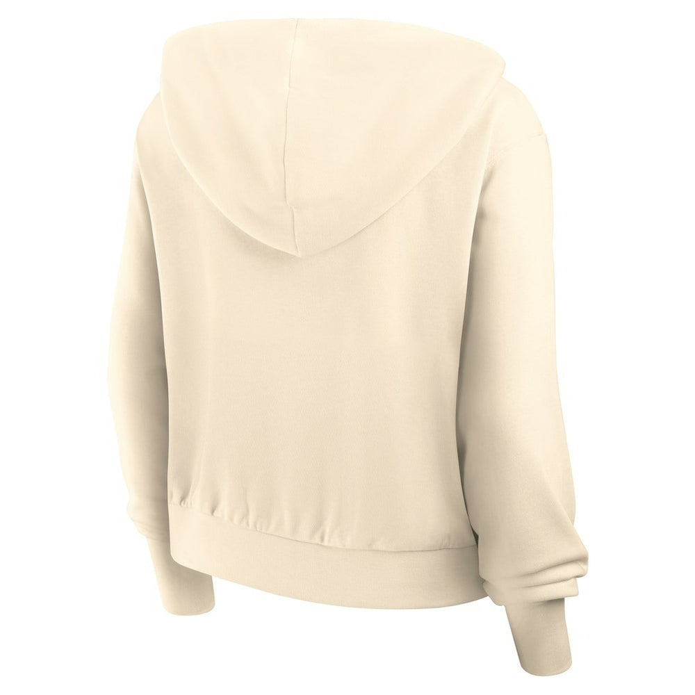 Philadelphia Eagles Women's Glory Cropped Full-Zip Hoodie Cream