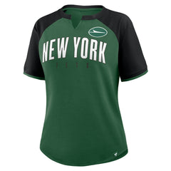 New York Jets Women's Height Advantage T-Shirt Green/Black