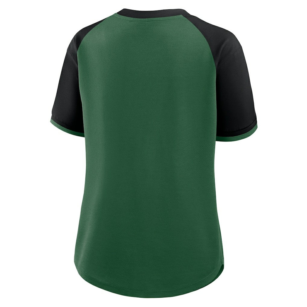 New York Jets Women's Height Advantage T-Shirt Green/Black