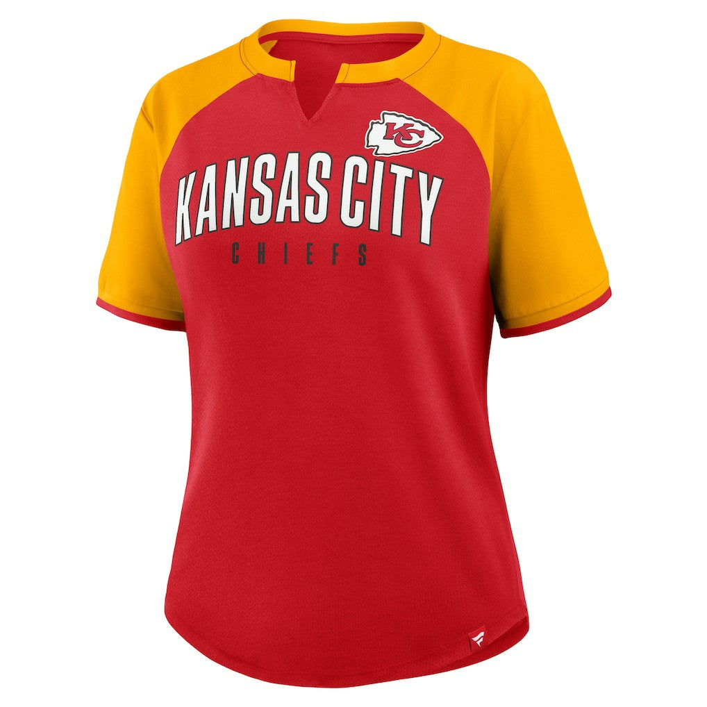 Kansas City Chiefs Women's Height Advantage T-Shirt Red/Gold