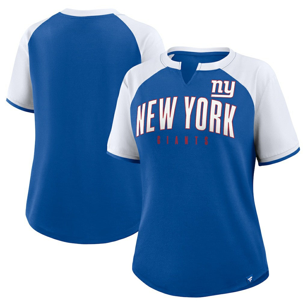 New York Giants Women's Height Advantage T-Shirt Royal/White