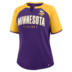 Minnesota Vikings Women's Height Advantage T-Shirt Purple/Gold