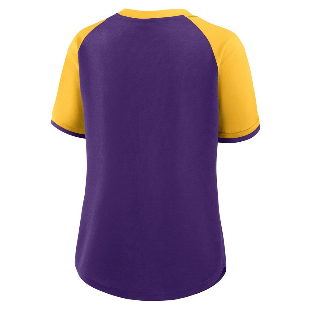 Minnesota Vikings Women's Height Advantage T-Shirt Purple/Gold