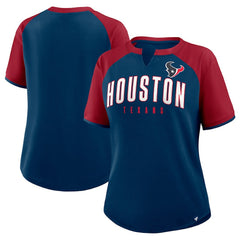 Houston Texans Women's Height Advantage T-Shirt Navy/Red