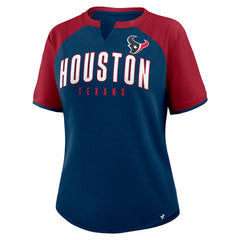Houston Texans Women's Height Advantage T-Shirt Navy/Red