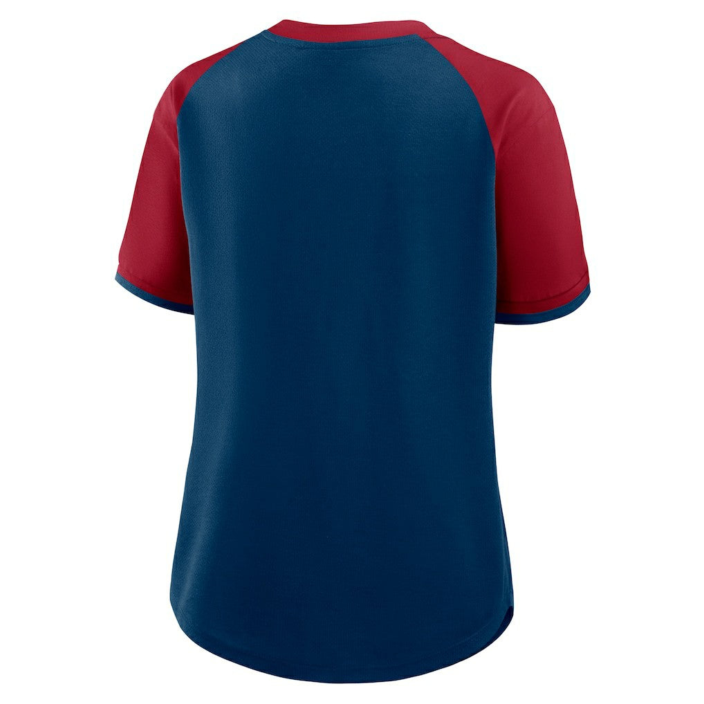 Houston Texans Women's Height Advantage T-Shirt Navy/Red