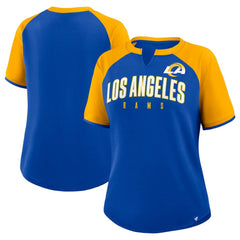 Los Angeles Rams Women's Height Advantage T-Shirt Royal/Gold