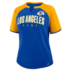Los Angeles Rams Women's Height Advantage T-Shirt Royal/Gold