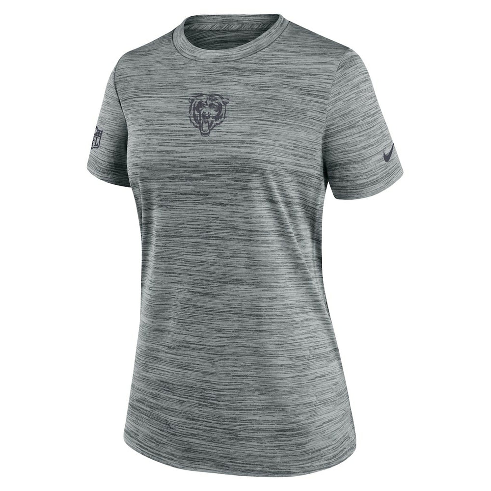 Chicago Bears Women's Sideline Velocity Dri-FIT T-Shirt Gray