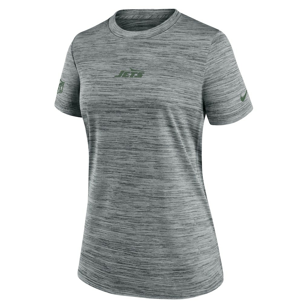 New York Jets Women's Sideline Velocity Dri-FIT T-Shirt Gray