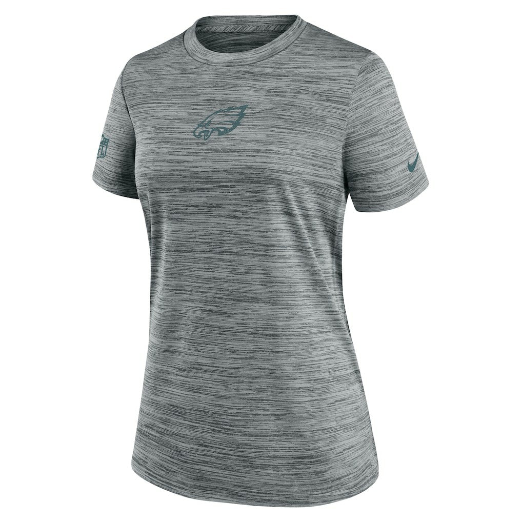 Philadelphia Eagles Women's Sideline Velocity Dri-FIT T-Shirt Gray