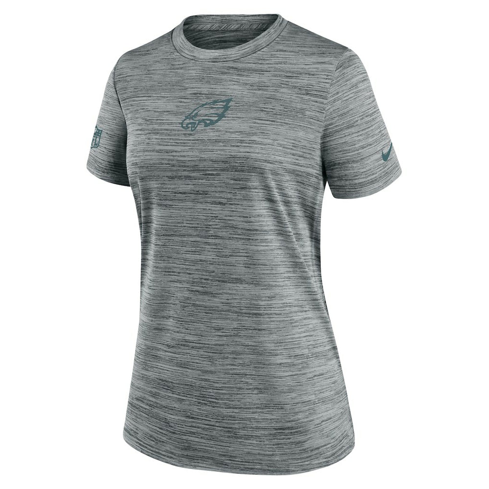 Philadelphia Eagles Women's Sideline Velocity Dri-FIT T-Shirt Gray