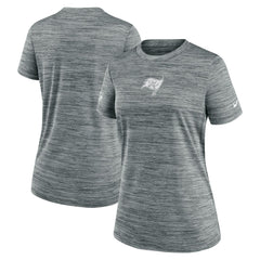 Tampa Bay Buccaneers Women's Sideline Velocity Dri-FIT T-Shirt Gray