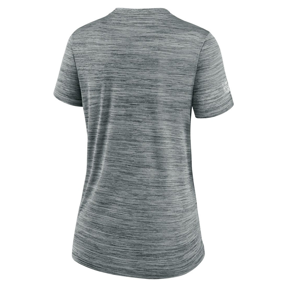 Tampa Bay Buccaneers Women's Sideline Velocity Dri-FIT T-Shirt Gray
