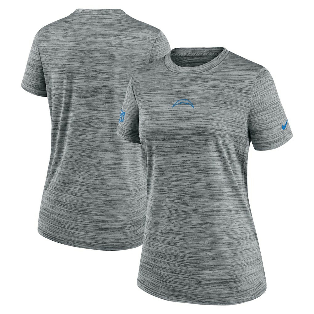 Los Angeles Chargers Women's Sideline Velocity Dri-FIT T-Shirt Gray