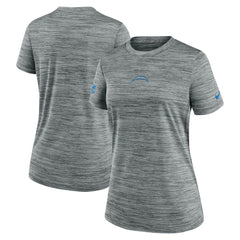Los Angeles Chargers Women's Sideline Velocity Dri-FIT T-Shirt Gray