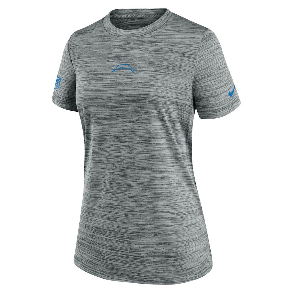 Los Angeles Chargers Women's Sideline Velocity Dri-FIT T-Shirt Gray