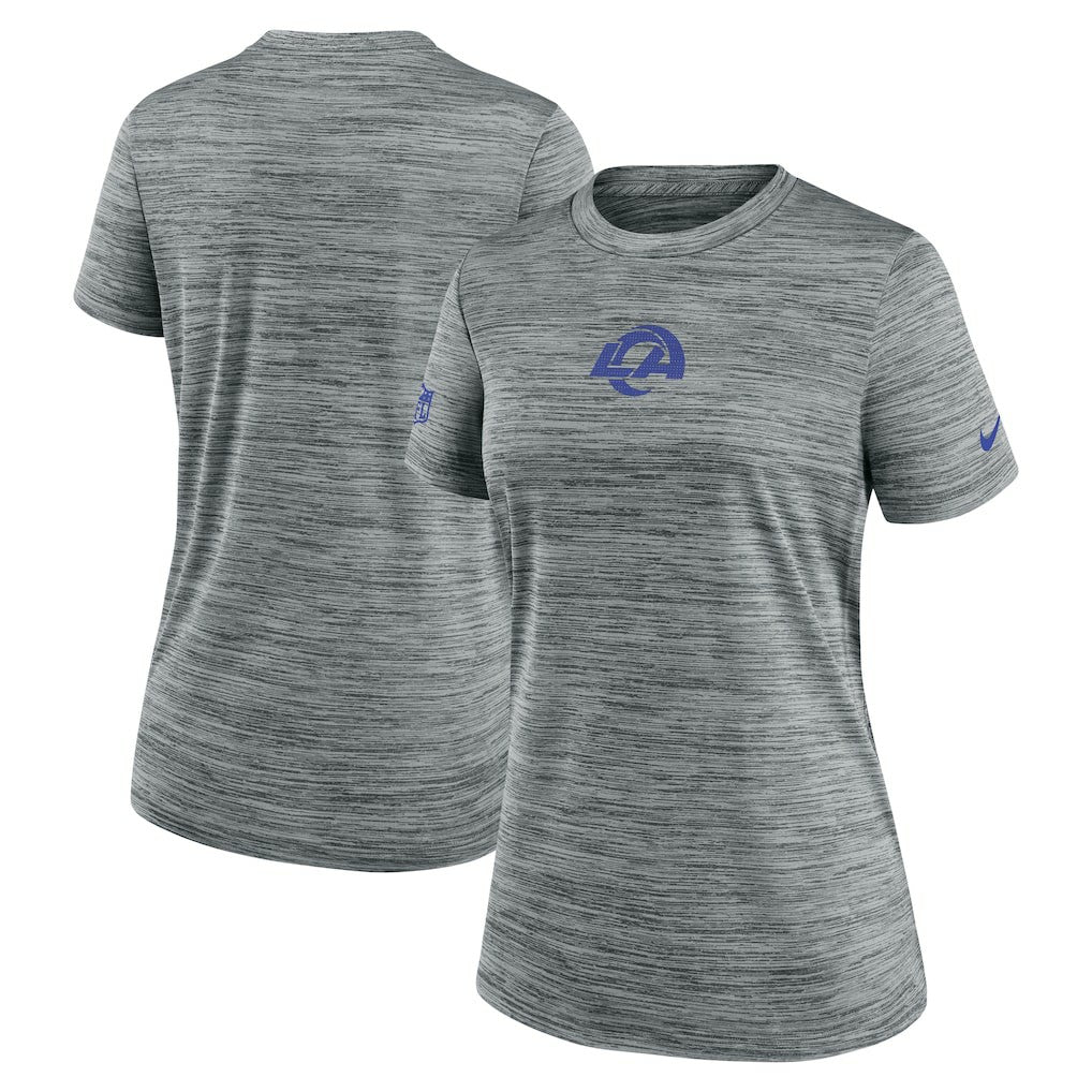 Los Angeles Rams Women's Sideline Velocity Dri-FIT T-Shirt Gray