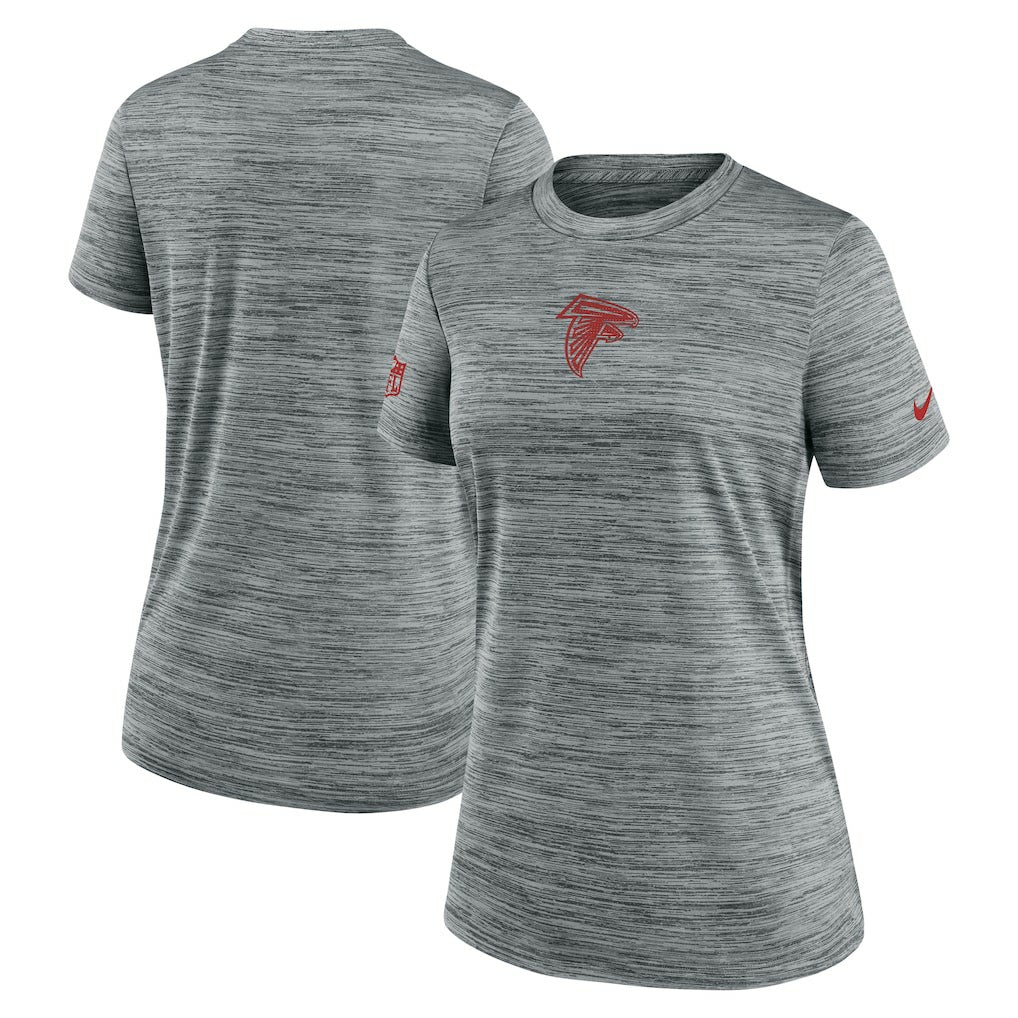 Atlanta Falcons Women's Sideline Velocity Dri-FIT T-Shirt Gray