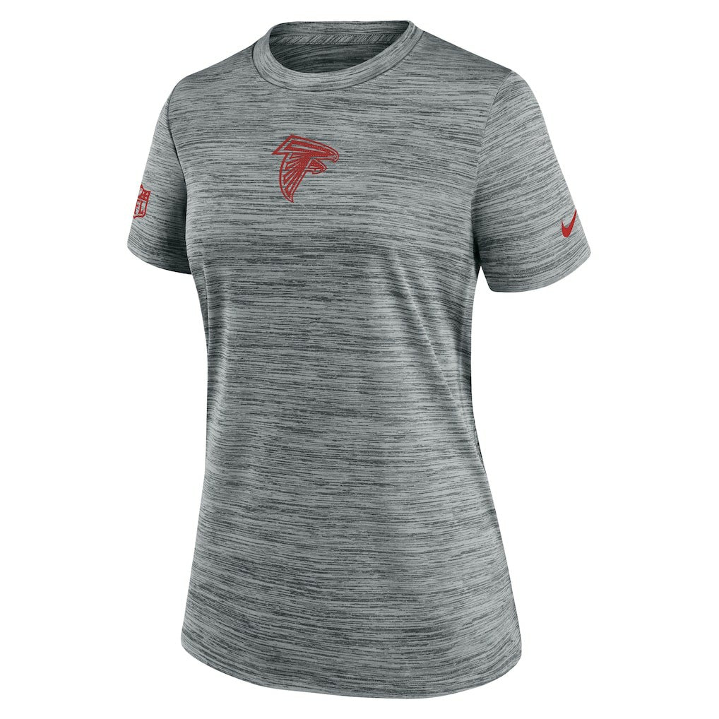 Atlanta Falcons Women's Sideline Velocity Dri-FIT T-Shirt Gray