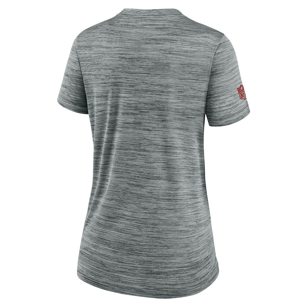 Atlanta Falcons Women's Sideline Velocity Dri-FIT T-Shirt Gray