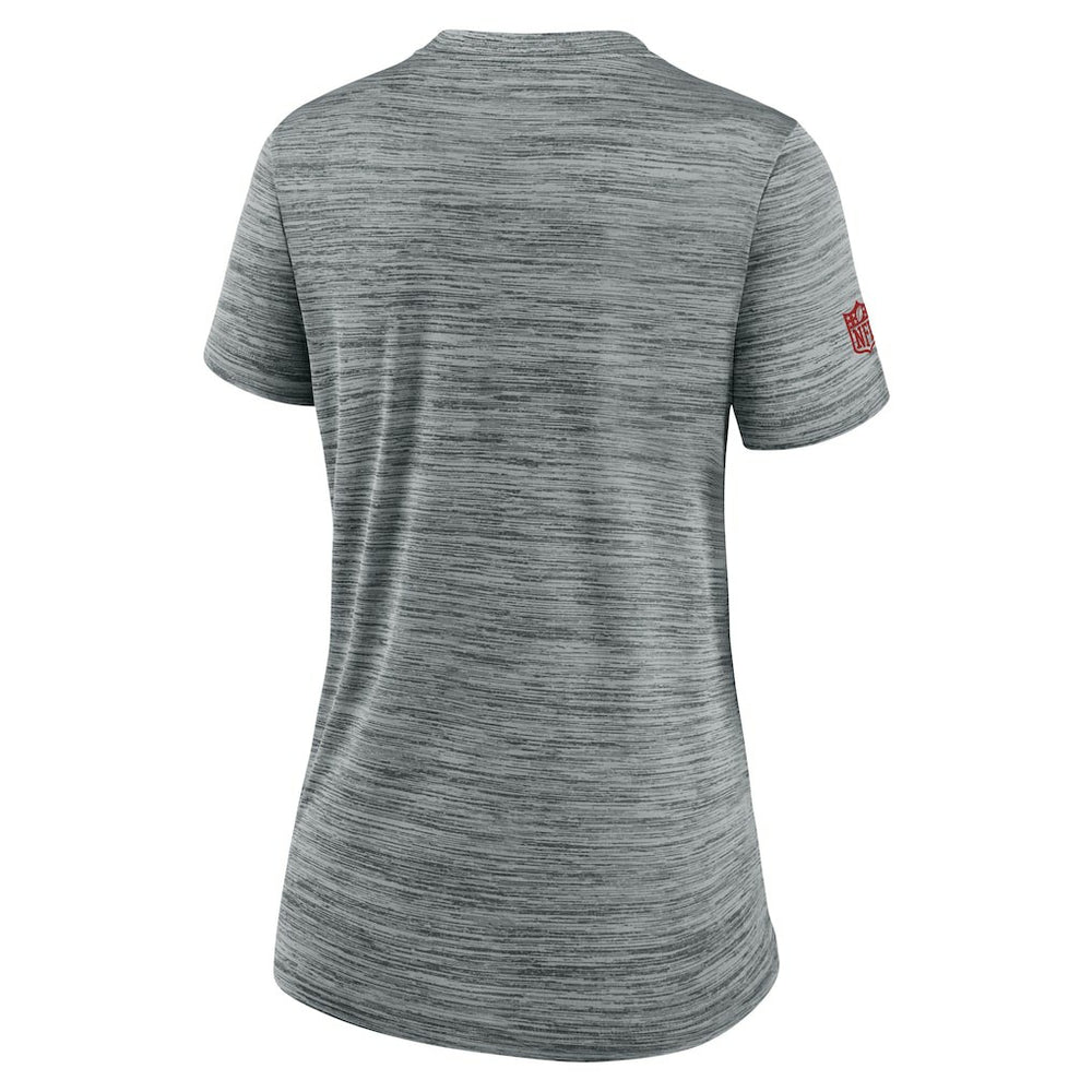 Atlanta Falcons Women's Sideline Velocity Dri-FIT T-Shirt Gray