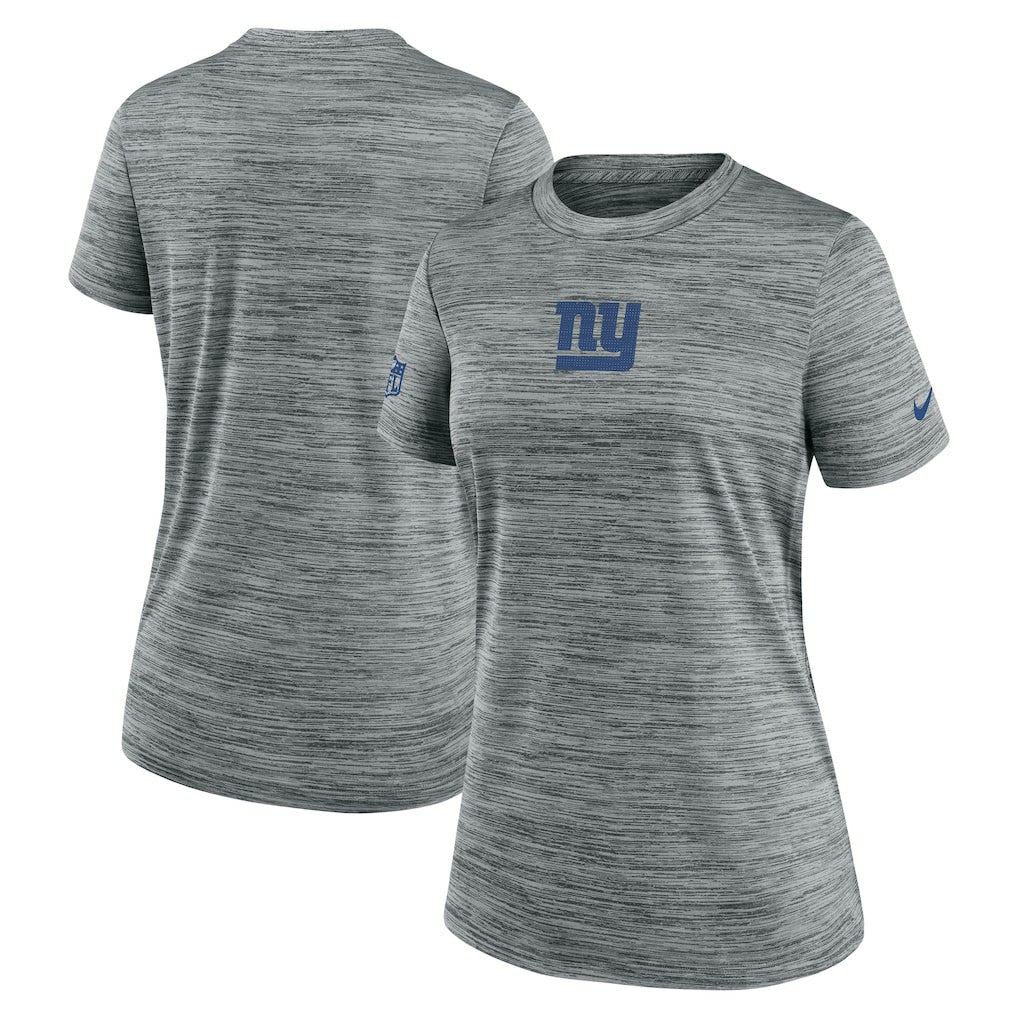 New York Giants Women's Sideline Velocity Dri-FIT T-Shirt Gray