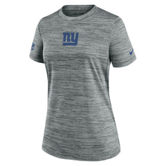 New York Giants Women's Sideline Velocity Dri-FIT T-Shirt Gray