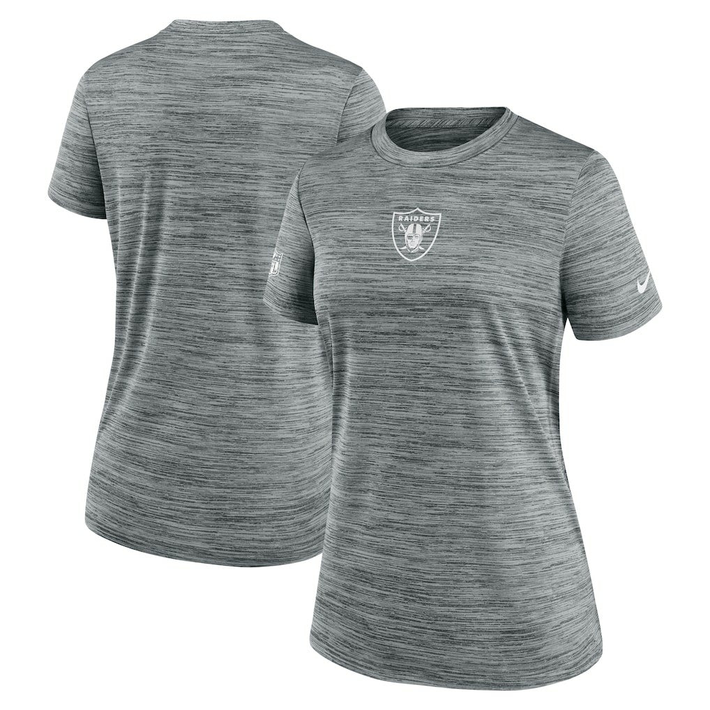 Las Vegas Raiders Women's Sideline Velocity Dri-FIT T-Shirt Gray