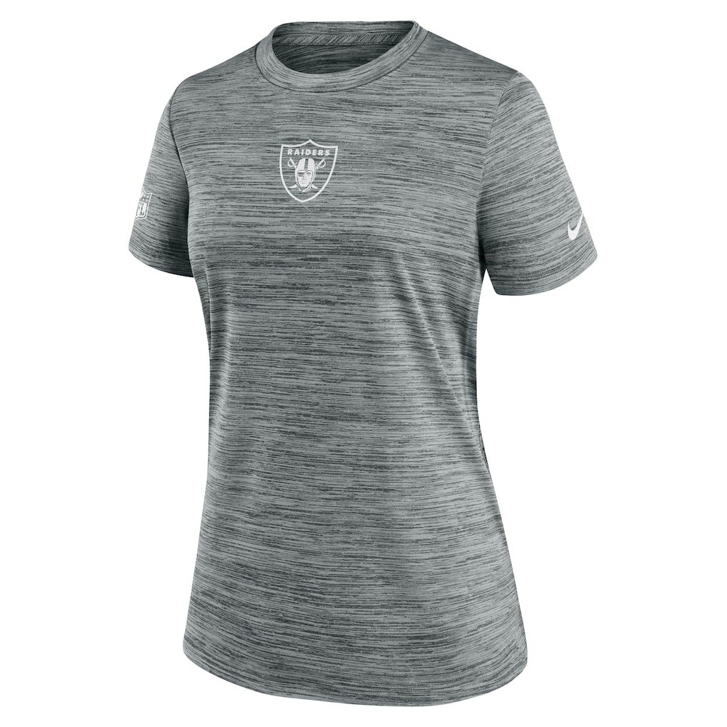 Las Vegas Raiders Women's Sideline Velocity Dri-FIT T-Shirt Gray