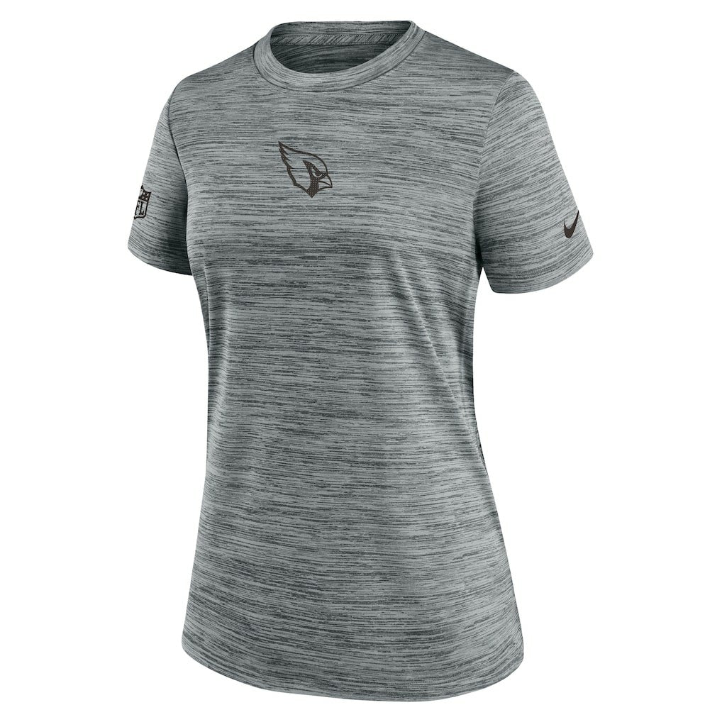 Arizona Cardinals Women's Sideline Velocity Dri-FIT T-Shirt Gray