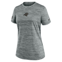 Carolina Panthers Women's Sideline Velocity Dri-FIT T-Shirt Gray