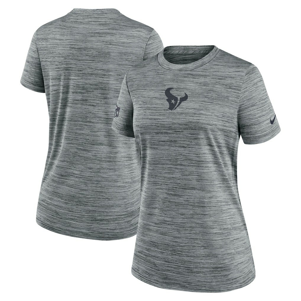 Houston Texans Women's Sideline Velocity Dri-FIT T-Shirt Gray